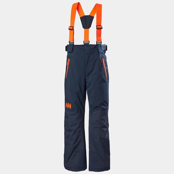 ⛷️ Helly Hansen Juniors’ No Limits 2.0 Ski Pants – Navy/Orange - Picture 1 of 8